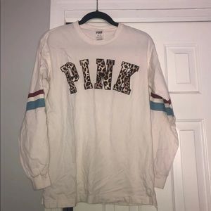 PINK love sleeve shirt